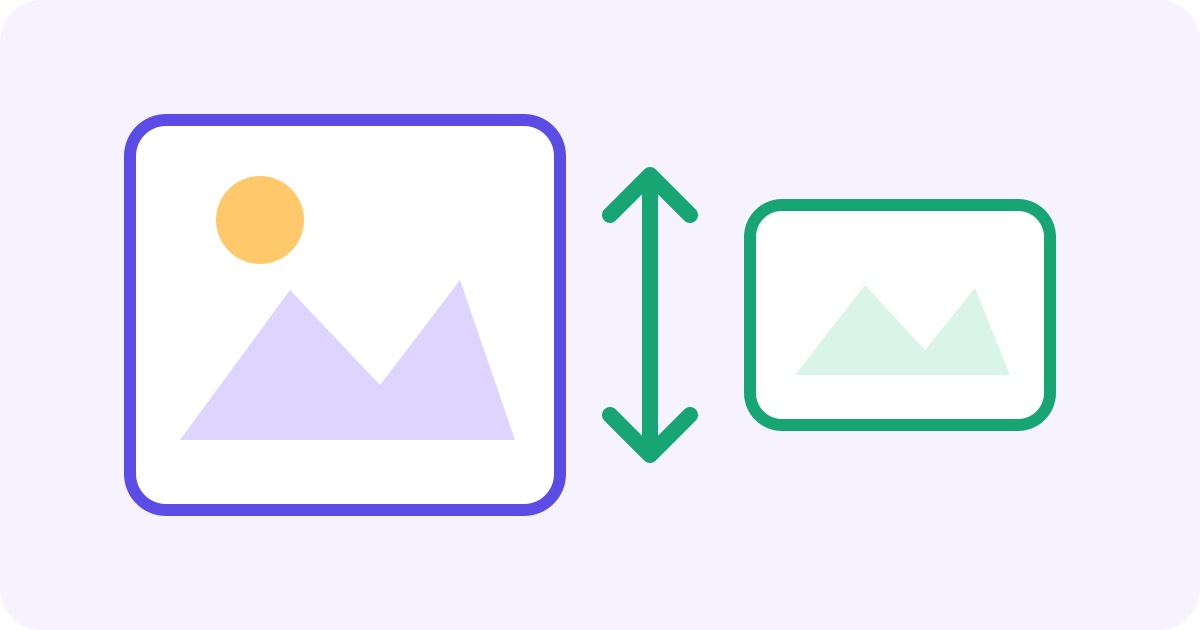 Illustrated JPEG image passing through a size reduction control